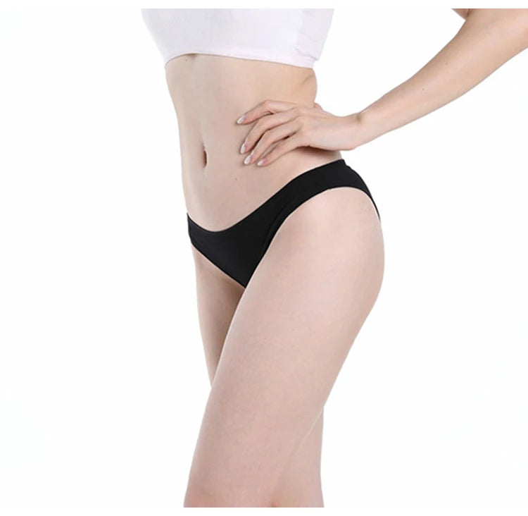 2Pcs Women Cotton Panties Comfortable Underwear Solid Low Waist Briefs Female Underpants Elasticity Breathable Lingerie M-XL