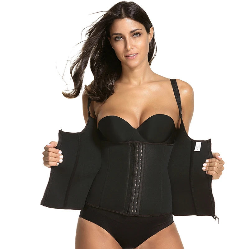 Hot Selling Sexy Adjustable Compression Belt Slimming Sauna Women Waist Training Fitness Trainer Shape Bra