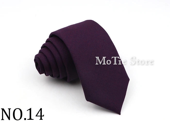 New Men's Solid Color Tie Skinny Casual Anti-wrinkle Necktie For Wedding Suit Neckties Pink Blue Grey Ties Cravat Gift Accessory