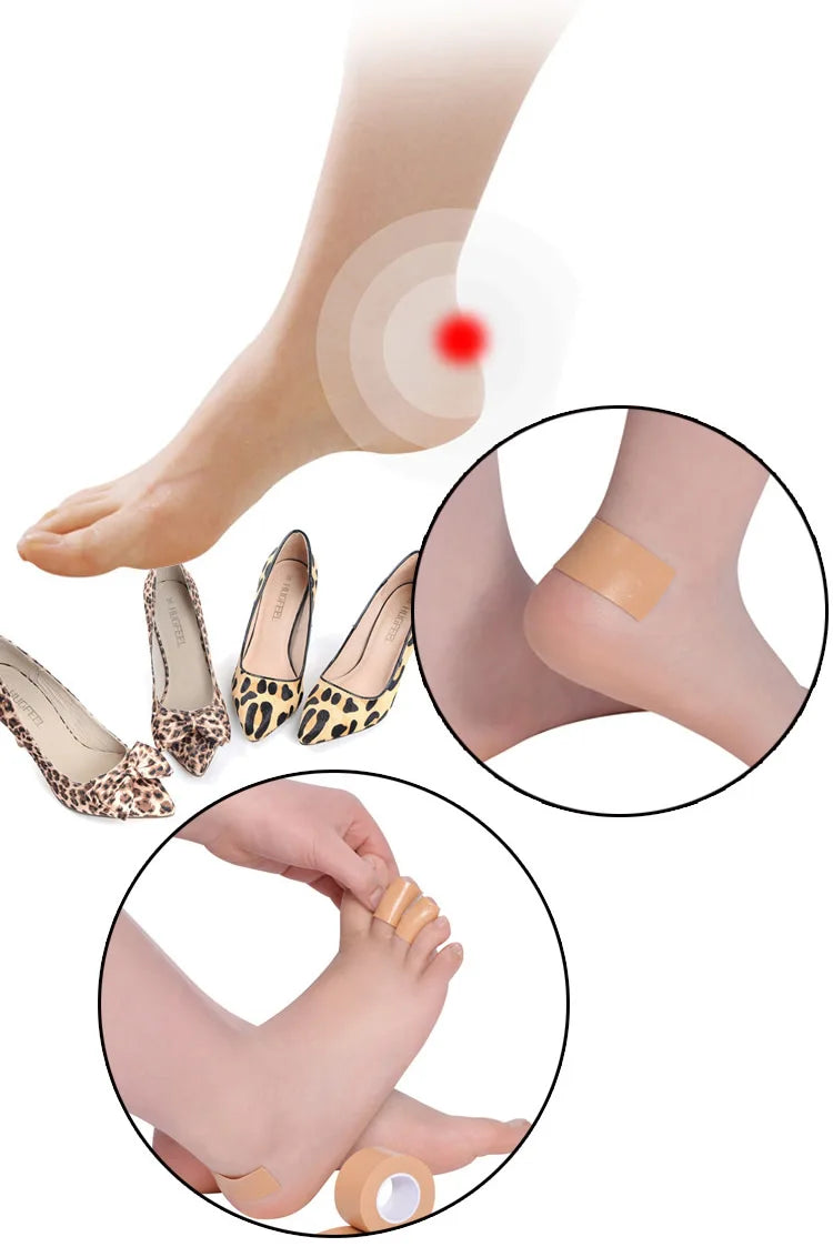 1-Roll 2.5cm*5m Wear-Resistant Bandage Elastic Waterproof Foam Tape Dressing Sports Sprain Treatment First Aid Kit Sticker Wound