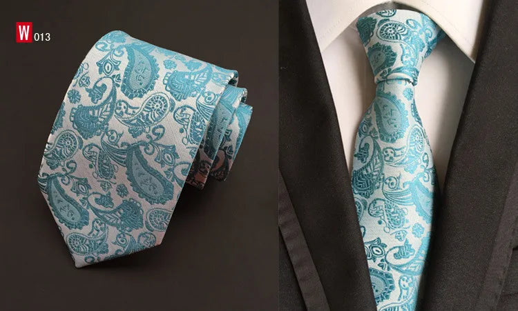 2016 Man's Fashion Accessories Paisley Ties For Men Classic Silk Jacquard weave Ties Business Neckties 8.5cm Corbatas Hombre