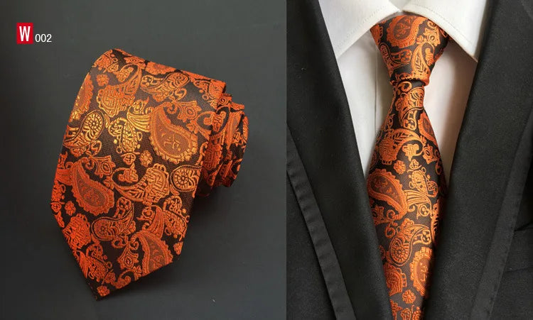2016 Man's Fashion Accessories Paisley Ties For Men Classic Silk Jacquard weave Ties Business Neckties 8.5cm Corbatas Hombre