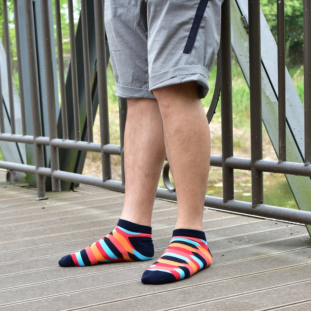Socks Men's Invisible Short Summer Socks Quality Business Casual spring Color Combed cotton Boat Socks
