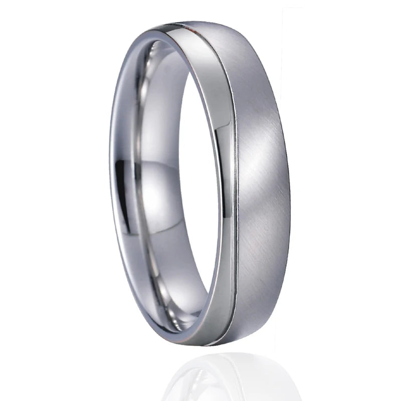 Love Marriage Alliance Couple Wedding Rings For Men And Women Silver Color Stainless Steel Ring Jewelry No Fade Or Rust