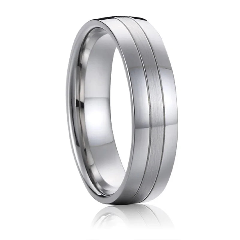Love Marriage Alliance Couple Wedding Rings For Men And Women Silver Color Stainless Steel Ring Jewelry No Fade Or Rust