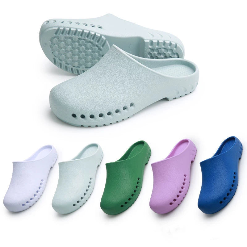 Nurse Shoes Woman Summer Clogs Surgical Shoes Non-slip Operating Room Slipper Lab Slipper Medical shoes for men Breathable