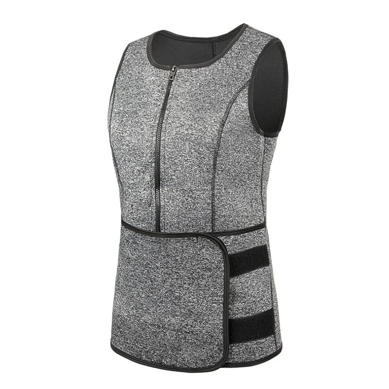Men Body Shaper Waist Trainer Vest Slimming Shirt Sauna Sweat Compression Undershirt Shapewear Fat Burner Workout Tops