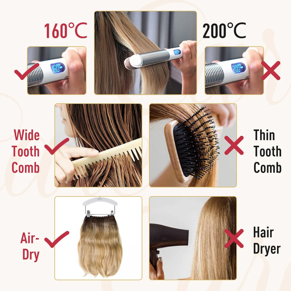 Moresoo Micro Loop Hair Extensions Microlinks Machine Remy Brazilian 1G/1S 50g Blonde Balayage 100% Real Human Hair Straight