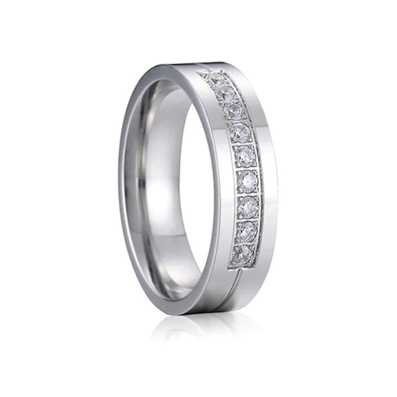 Love Marriage Alliance Couple Wedding Rings For Men And Women Silver Color Stainless Steel Ring Jewelry No Fade Or Rust