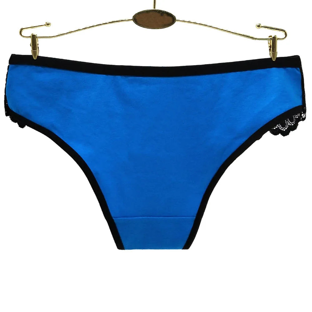 Moonflame 5 pcs/lots New Arrival Underwear M-XL Hot Sale Ladies Sexy Lace Cotton Women's Briefs Panties