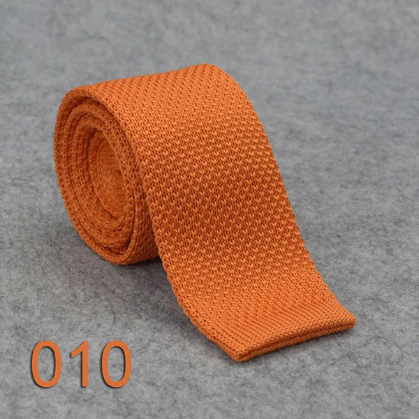 HUISHI Knit Tie Slim Fashion Knitted Ties For Men Solid Black White Gray Blue Burgundy Knitted Necktie 5.5cm Skinny Men Necktie
