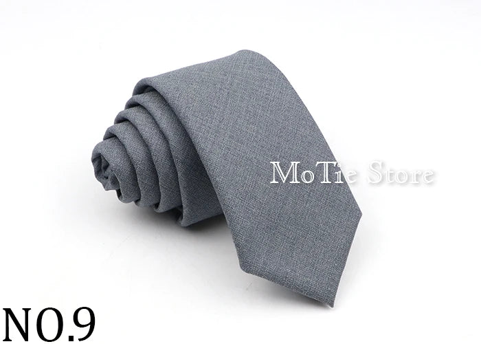 New Men's Solid Color Tie Skinny Casual Anti-wrinkle Necktie For Wedding Suit Neckties Pink Blue Grey Ties Cravat Gift Accessory