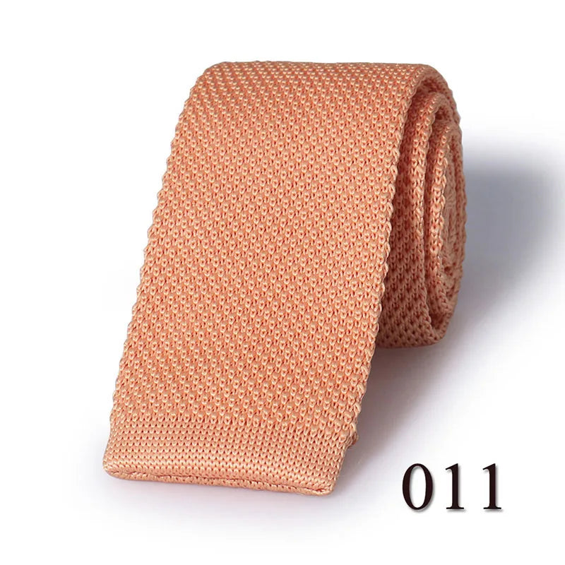 HUISHI Knit Tie Slim Fashion Knitted Ties For Men Solid Black White Gray Blue Burgundy Knitted Necktie 5.5cm Skinny Men Necktie