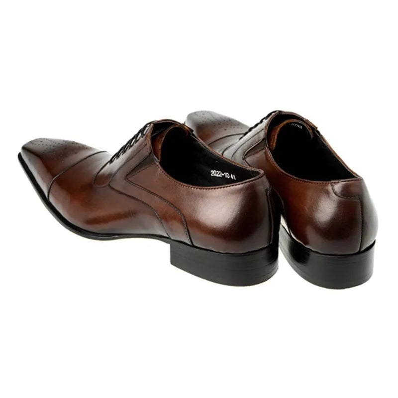 Men's Business Men's Shoes Fashion Men's Wedding Dress Formal Wear Shoes Leather Luxury Men's Office Sapato Social Male Party
