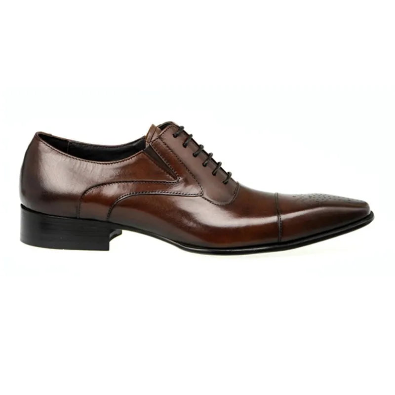 Men's Business Men's Shoes Fashion Men's Wedding Dress Formal Wear Shoes Leather Luxury Men's Office Sapato Social Male Party