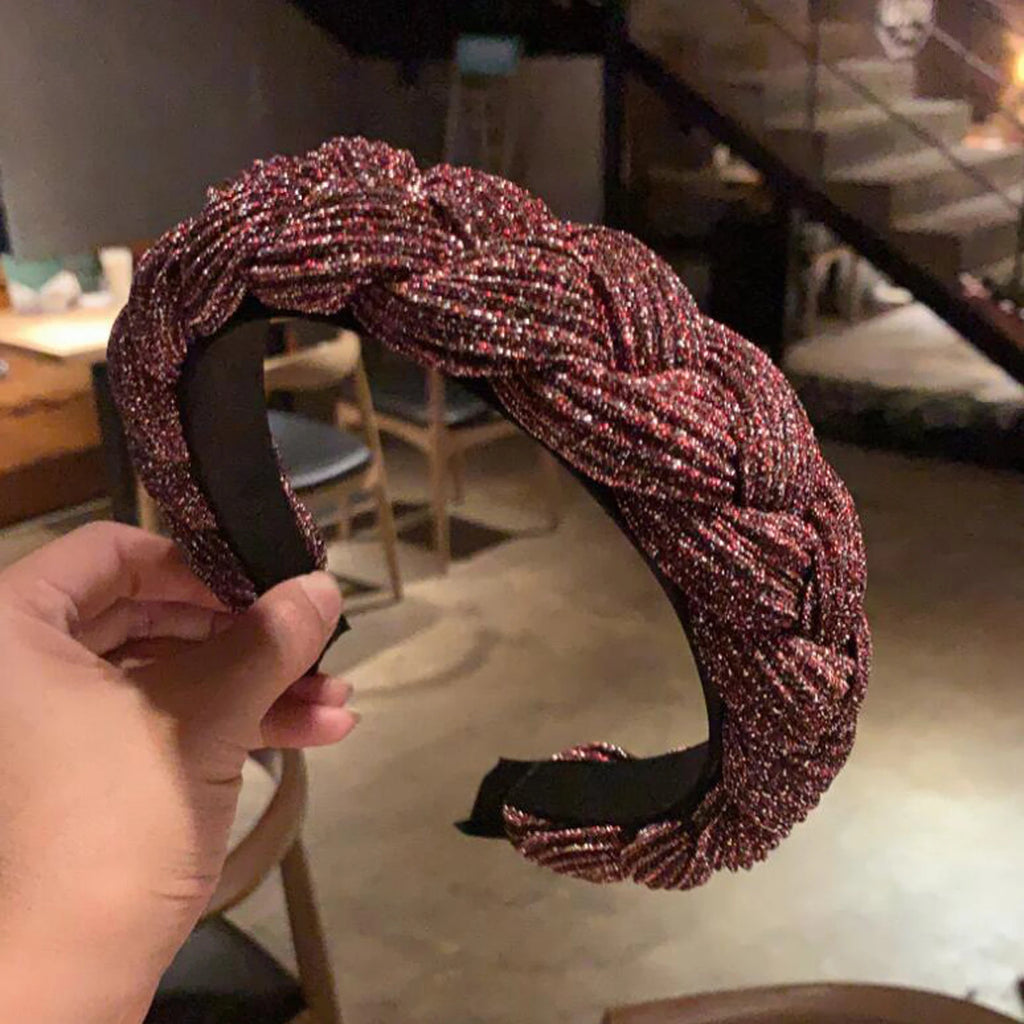 PROLY New Fashion Women Headband Pleated Twist Braid Hairband For Adult Handmade Vintage Headwear Hair Accessories Wholesale