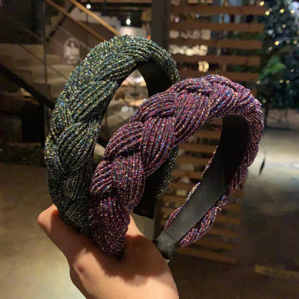 PROLY New Fashion Women Headband Pleated Twist Braid Hairband For Adult Handmade Vintage Headwear Hair Accessories Wholesale