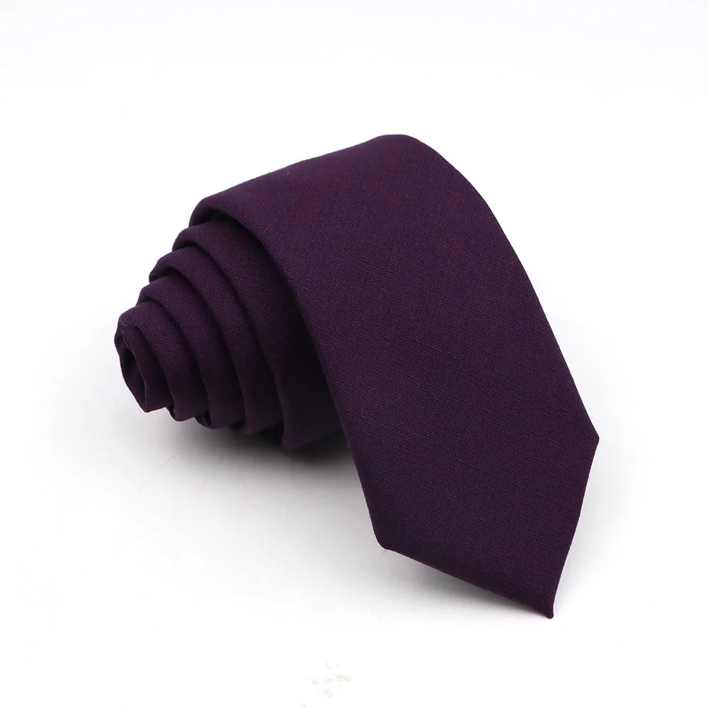 New Men's Solid Color Tie Skinny Casual Anti-wrinkle Necktie For Wedding Suit Neckties Pink Blue Grey Ties Cravat Gift Accessory