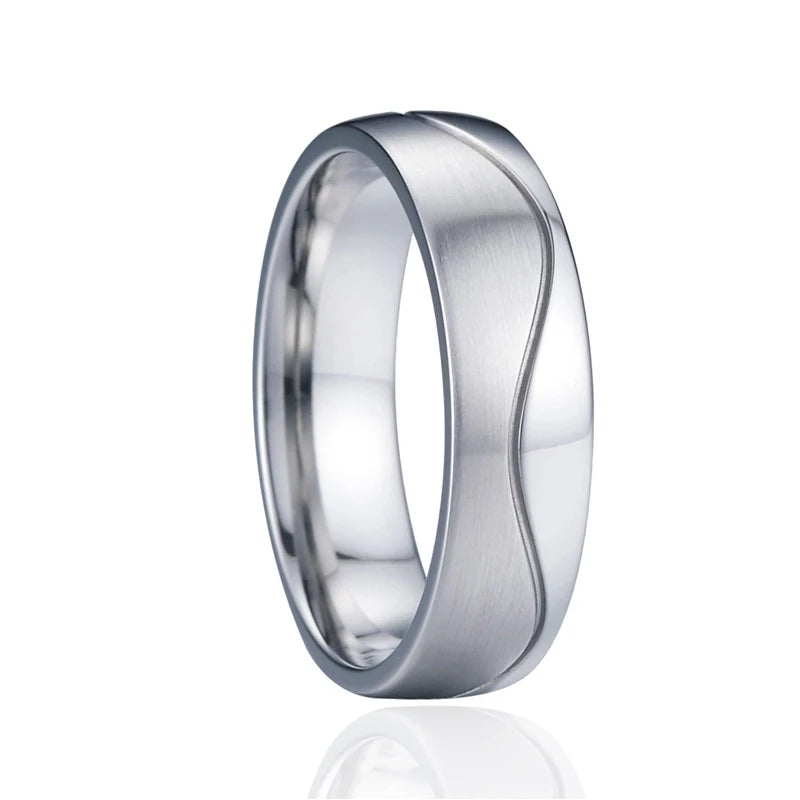 Love Marriage Alliance Couple Wedding Rings For Men And Women Silver Color Stainless Steel Ring Jewelry No Fade Or Rust