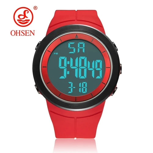 Digital Watches for Men Black Waterproof Tactical Wristwatch Big Dial Waterproof Electronic Led Military Clocks Alarm Stopwatch