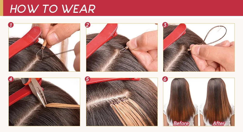 Moresoo Micro Loop Hair Extensions Microlinks Machine Remy Brazilian 1G/1S 50g Blonde Balayage 100% Real Human Hair Straight