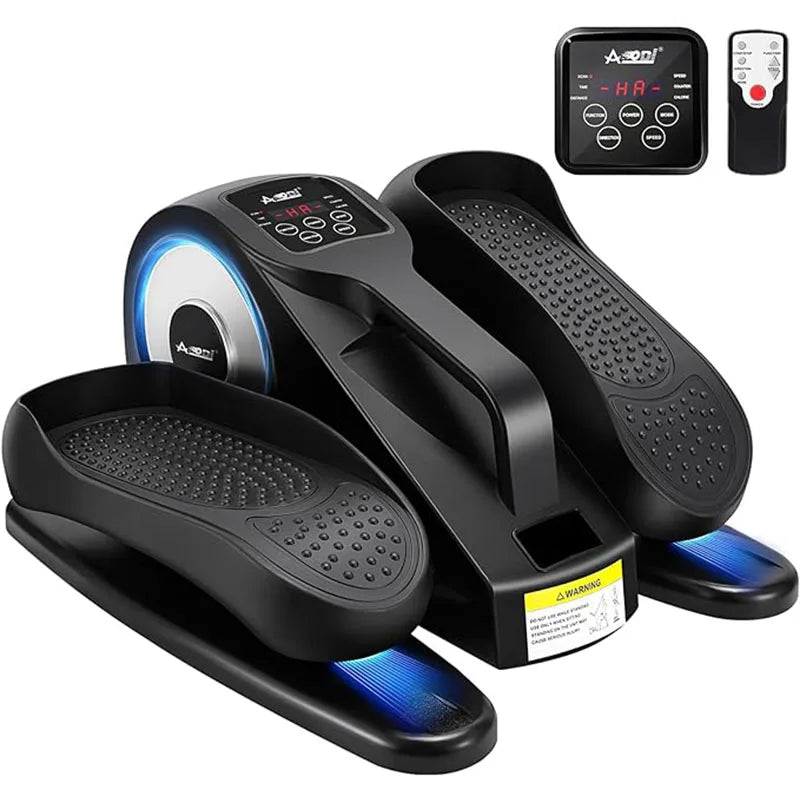 High Quality ABS Material Mini Stepper Electric Cross Trainer Bike Home Use Desk Elliptical Exercise Bike Remote Control