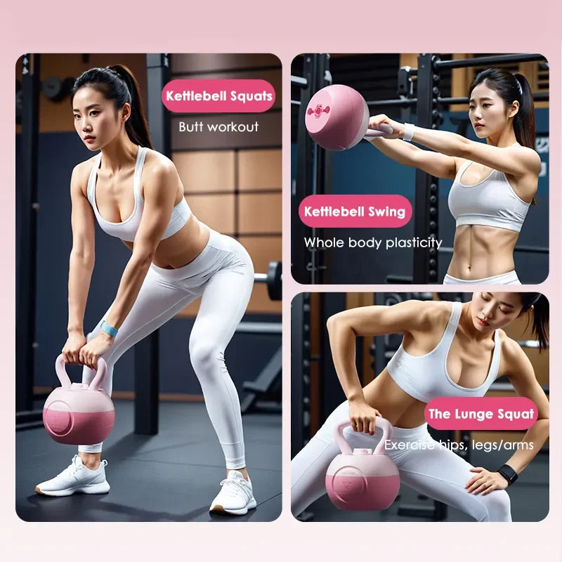 Hot Sale Adjustable Kettlebell Gym Squat Training Weight Lifting Fitness Body Building Strength Training Water Kettlebell