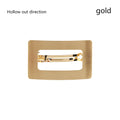 Chic Metal Geometric Hair Clip Square Rectangle Barrettes Hairpin Barrette Hair Claws Women Girls Fashion Hair Accessories Gifts