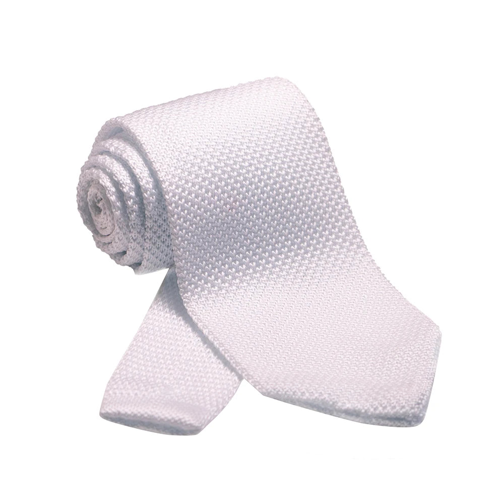 New Style Fashion Men's Solid color Tie 8cm Knitted Ties Cotton Neck Ties For Men Business Wedding Cravat Accessories gift