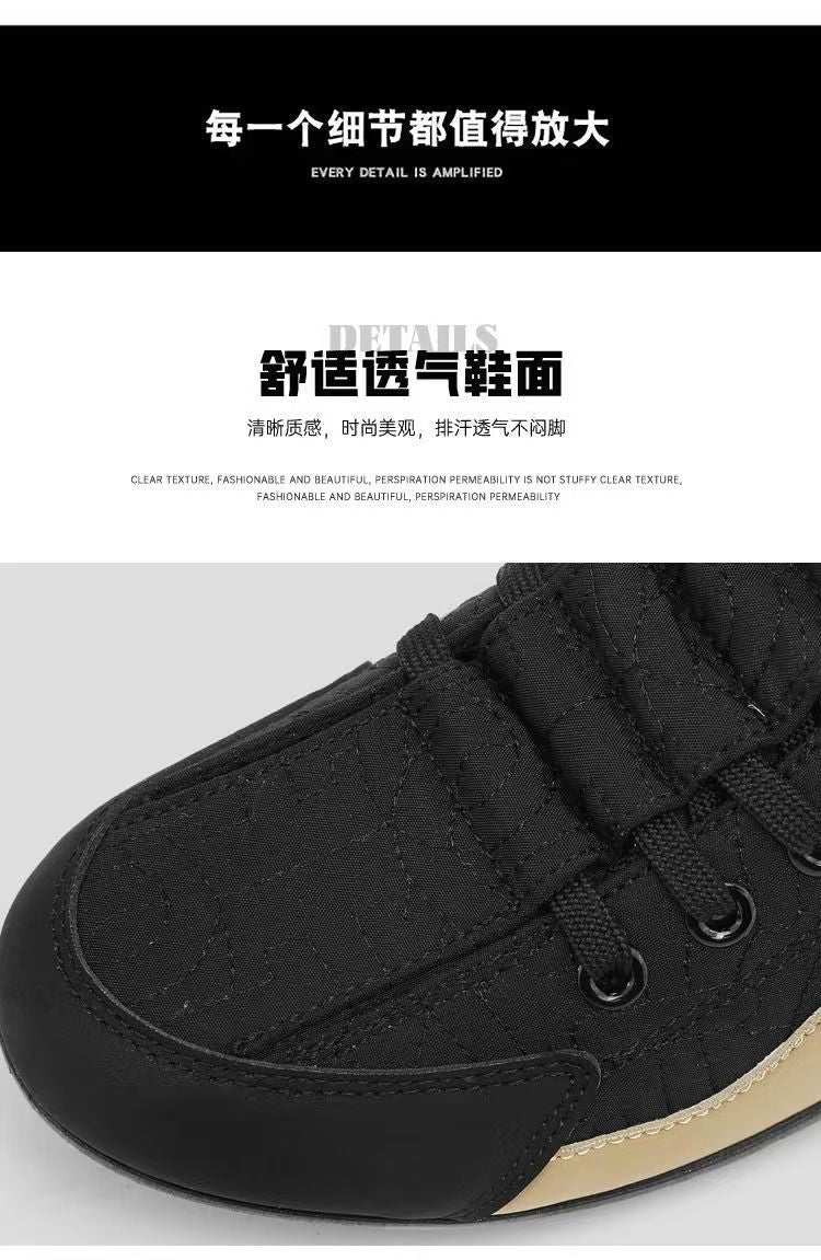 High-top shoes for men, new spring and autumn leather surface breathable leisure sports shoes, soft sole anti-skid driving Forre