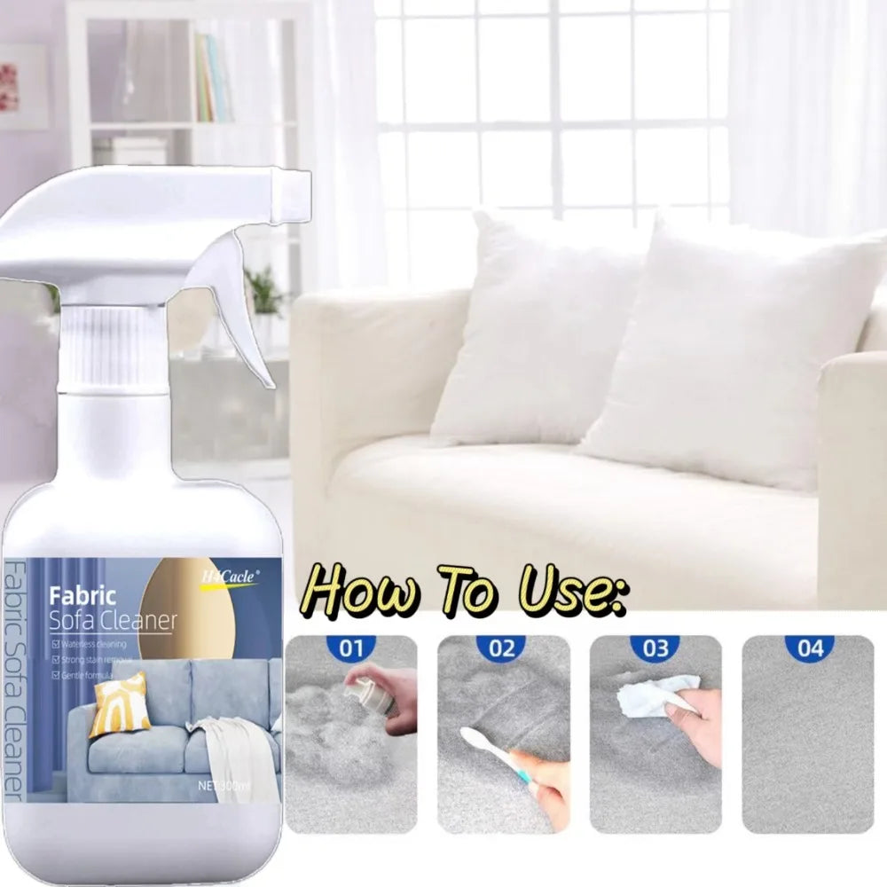 Fabric Sofa Cleaner Spray Deep Cleaning for Upholstery, Mattresses, and Car Seats Remove Dirt and Residue  Protects Sofa Color