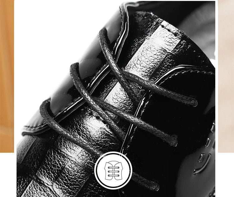 Men's Oxfords Shoes Lace Up Point Toe Business Casual Shoes for Men Wedding Party Office Men's Shoes Luxury Dress Shoe 2026 New