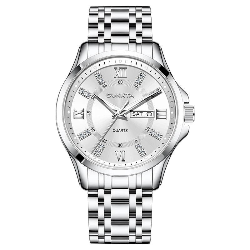 LIGE Men's Watches Top Brand Casual Original Wristwatch Waterproof Stainless Steel Scratch-Resistant Mirror Watch for Man Reloj