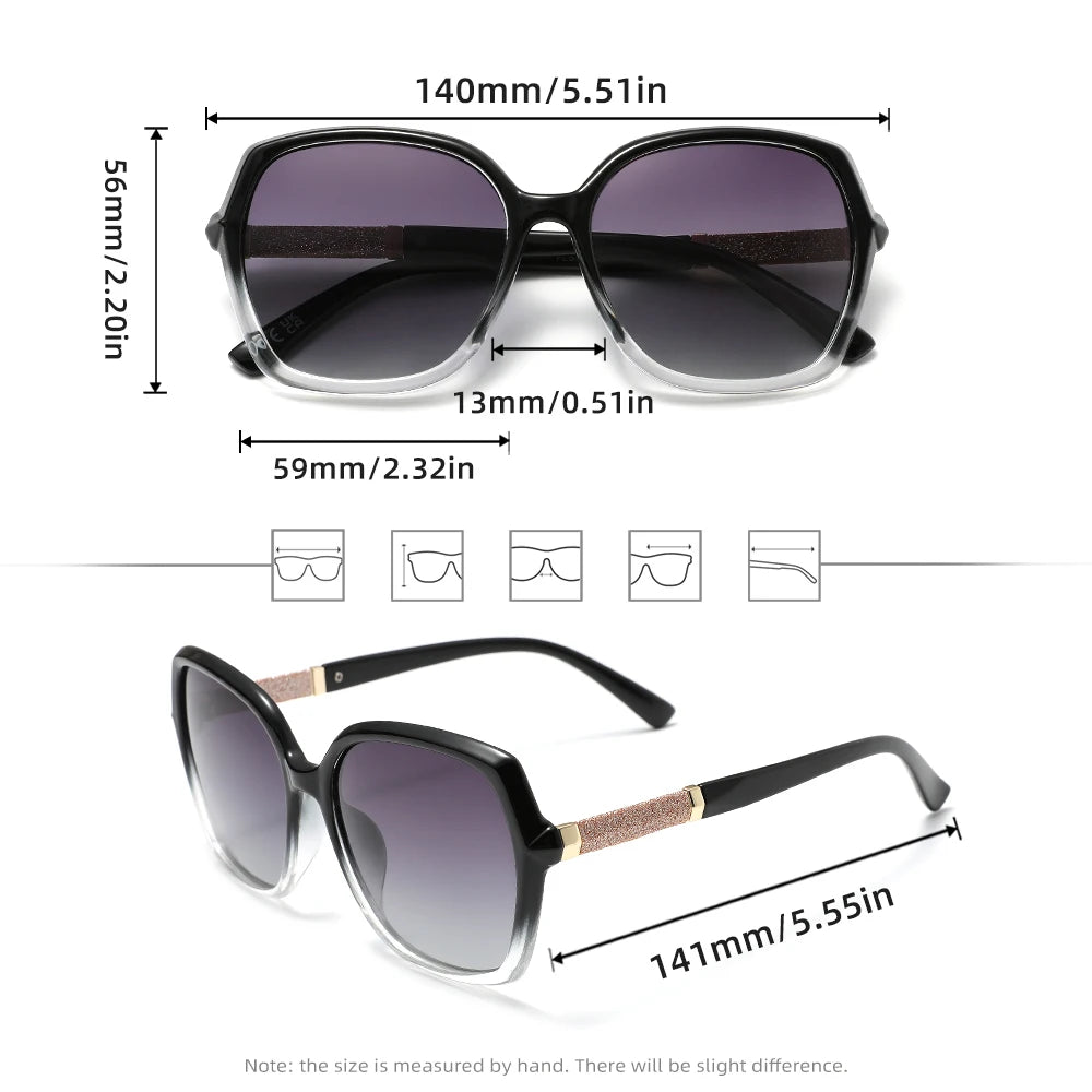 Women Polarized PC Frame TAC Lens Sunglasses Butterfly Fashion UV400 for Lady Glasses Comfortable Eyewear Accessory Oculos