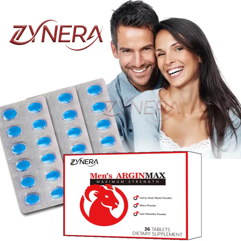 Epimedium Male Supplement- with Maca Powder, Saw Palmetto, Panax Ginseng 100% Pure Energy Tablets for Men