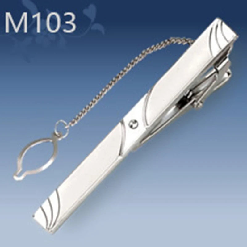 New Tie Clip Fashion Style 1PC Necktie Men Metal Simple Bar Clasp Practical Bowtie Clasp Tie Pin For Mens Gift Accessories
