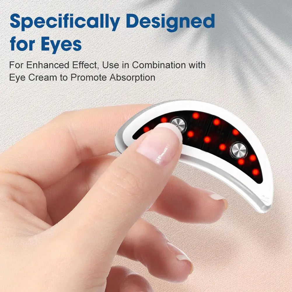Red Light Eye Massager Remove Eye Bags Dark Circles Portable 3 Levels Microcurrent Eye Beauty Machine Removal Eye Lines