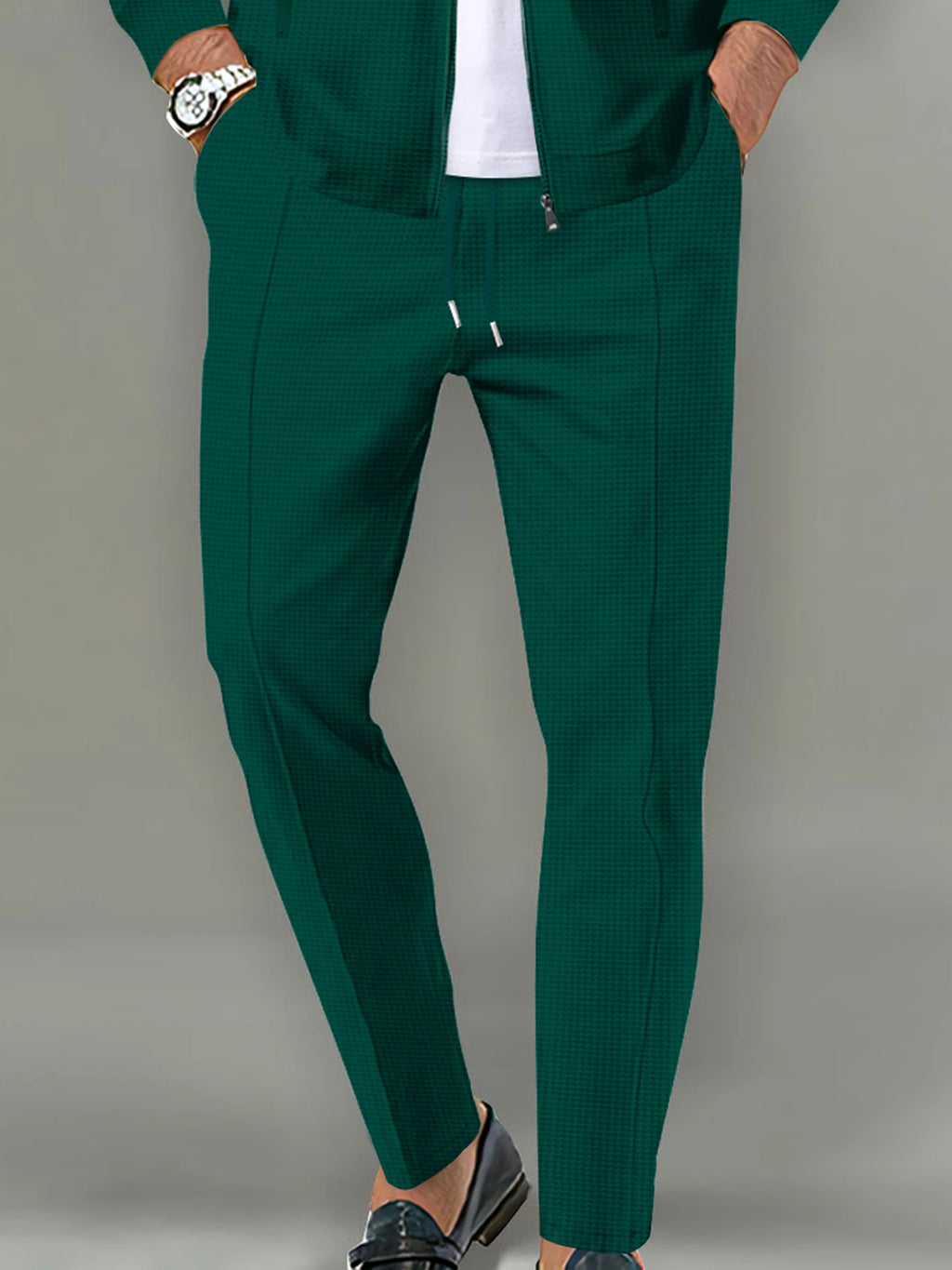 Men'S Summer Casual Loose Fit Pants Breathable Elastic Waist with Drawstring Mid-Rise Stylish and Trendy Everyday Comfort Pants