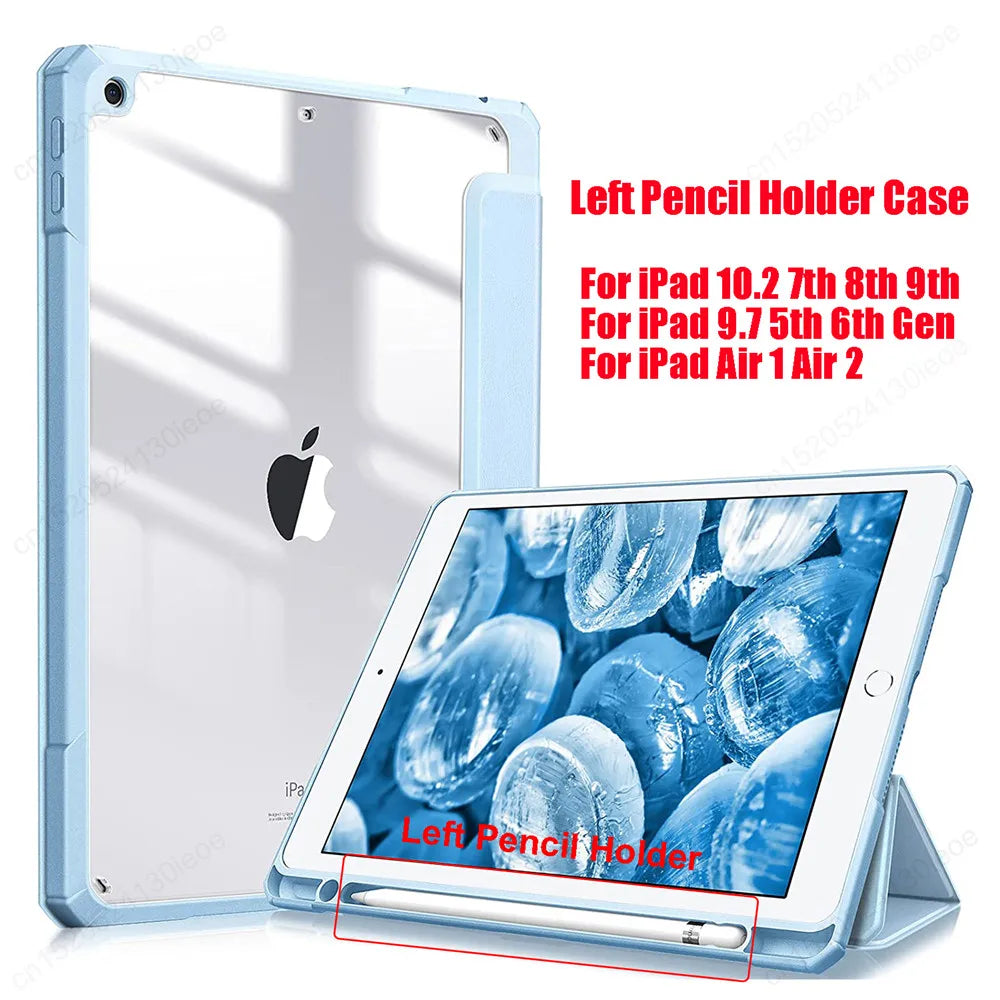 For iPad Pro 11 12.9 Case 2022 2021 2020  Tabet Cover for iPad Pro 11 Air 4 5 10.9 10 10th Generatuon Mini 6 Pencil Holder Cases