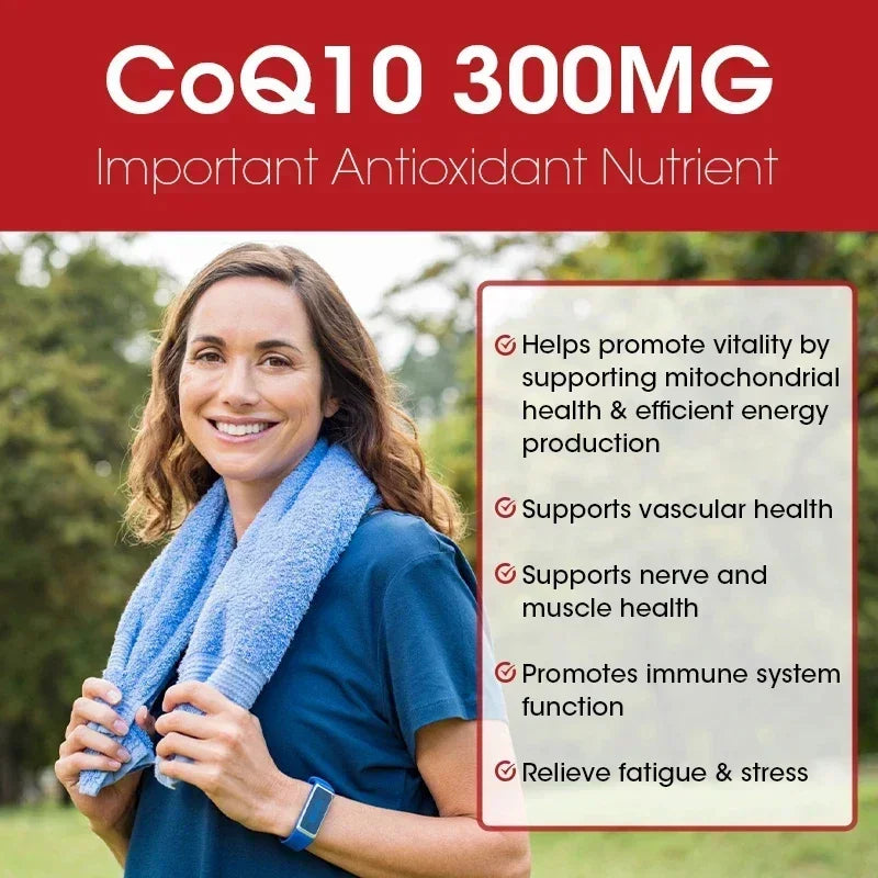 CoQ10 Softgels - Coenzyme Q10 (ubiquinone) Supplement, Highly Absorbed, Antioxidant, Supports Heart Health and Energy Production
