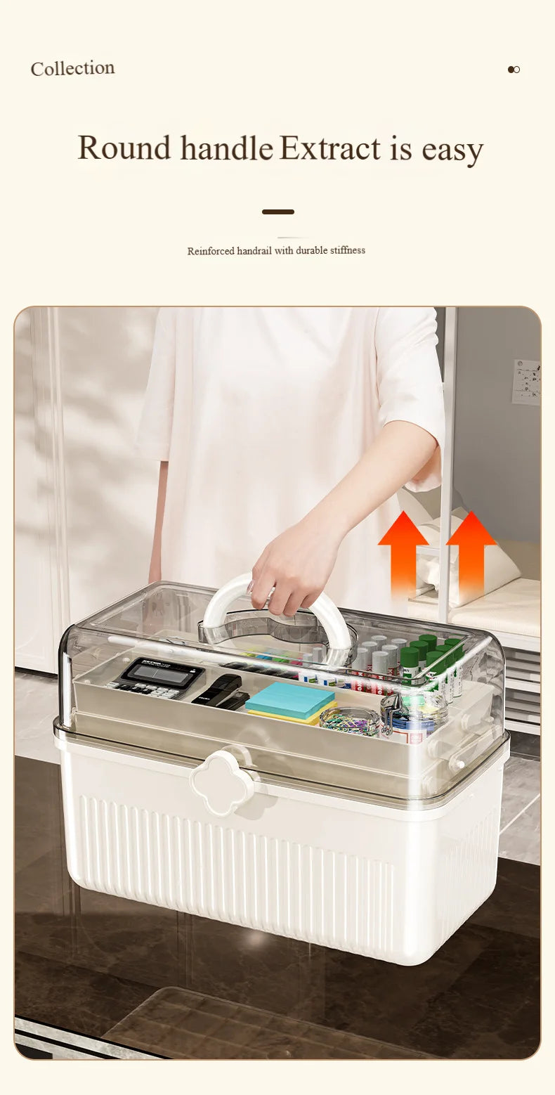 Multi-layer Medicine Box for Home Use,Large-capacity Medicine Organizer,Drug Organizer,Medicine Storage Box,First Aid MedicalBox