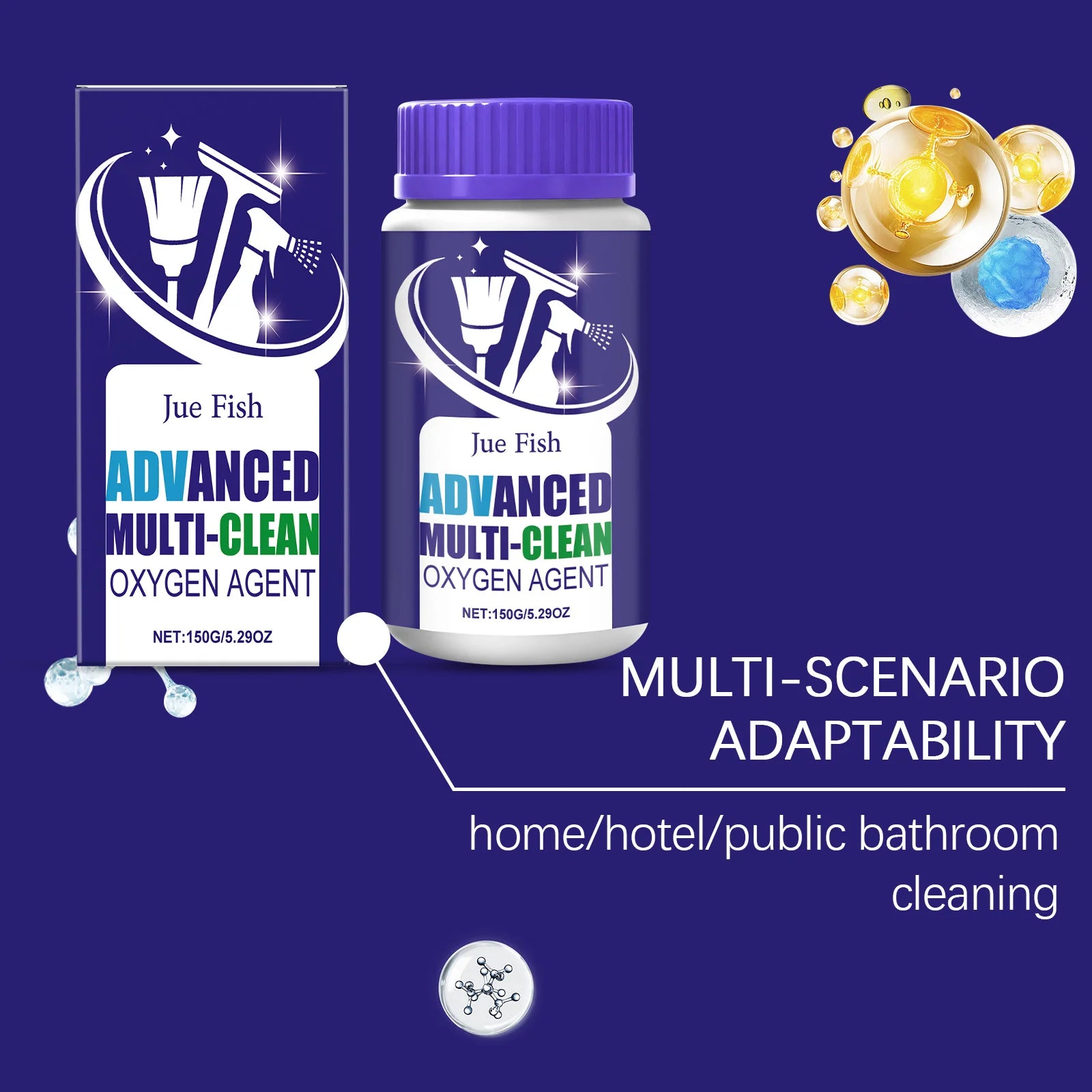 Bathroom Descaling Powder Toilet Deep Cleaner Limescale Remover Water Soluble Cleaning Agent Gentle Surface Polish Home Supplies
