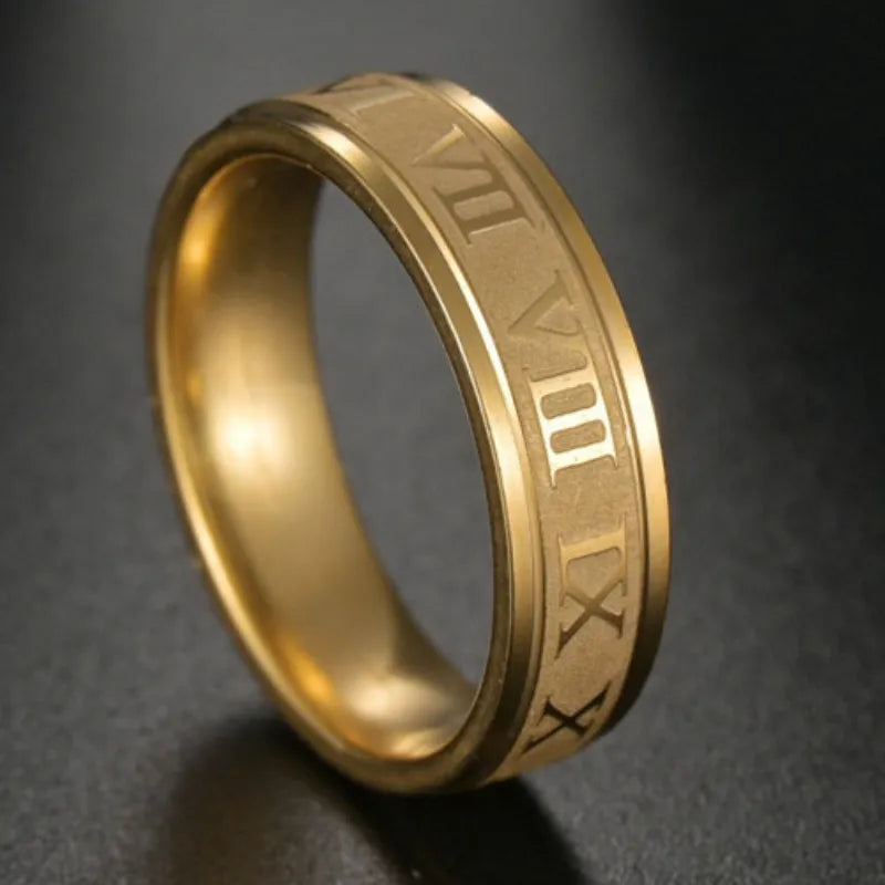 316L Stainless Steel High Quality Ring Simple Matte Fashion Men Wedding Rings Finger Engagement Gift For Women Jewelry
