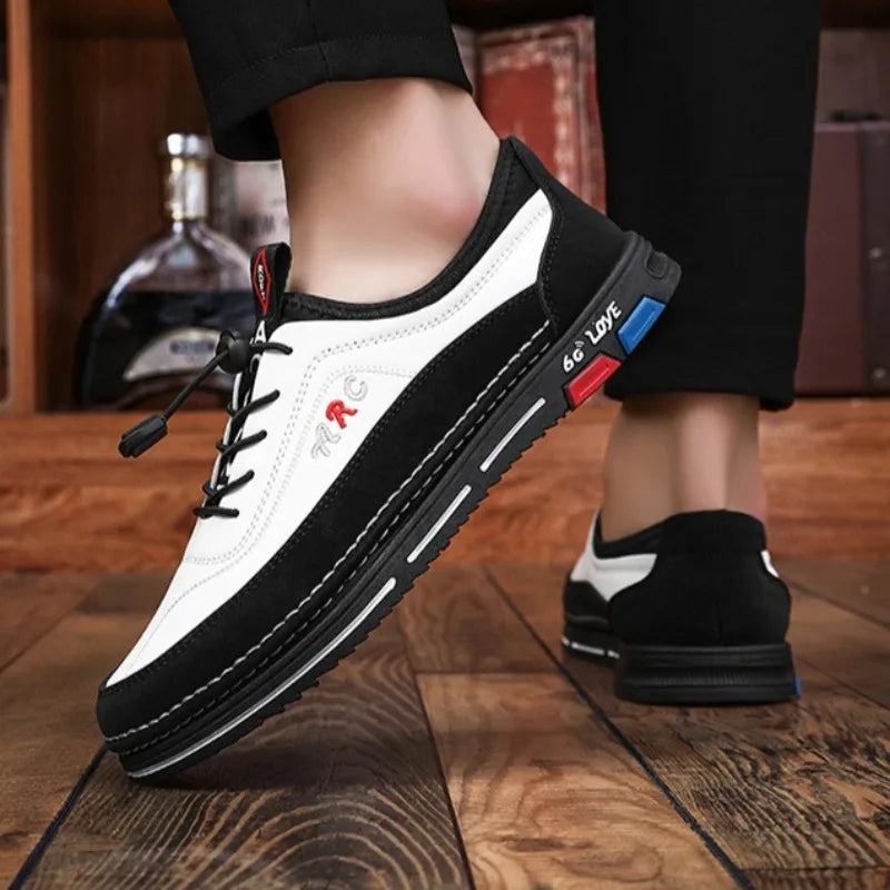 High-quality Men Shoes Breathable Leather Casual Shoe Fashion Business Soft Bottom Shoes for Men Large Size39-48Zapatos Casuales