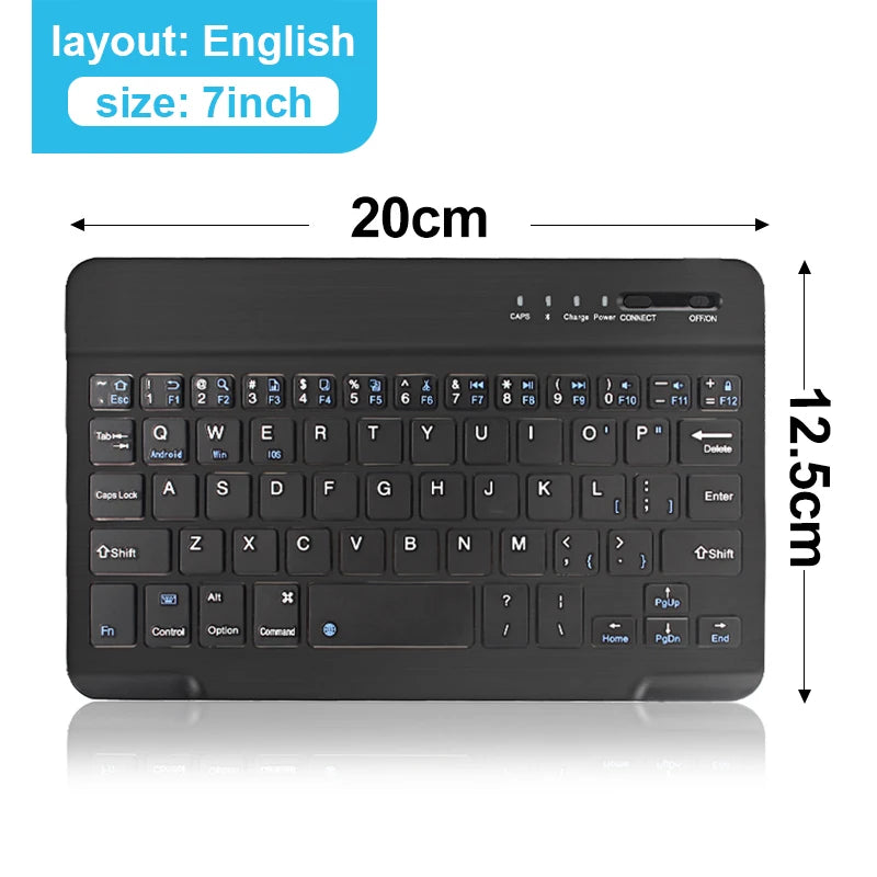 Bluetooth 5.1 Keyboard Wireless Mini Keyboard 200mAh Rechargeable Keyboard Gaming Keyboard for Laptop Tablet Android iOS Windows