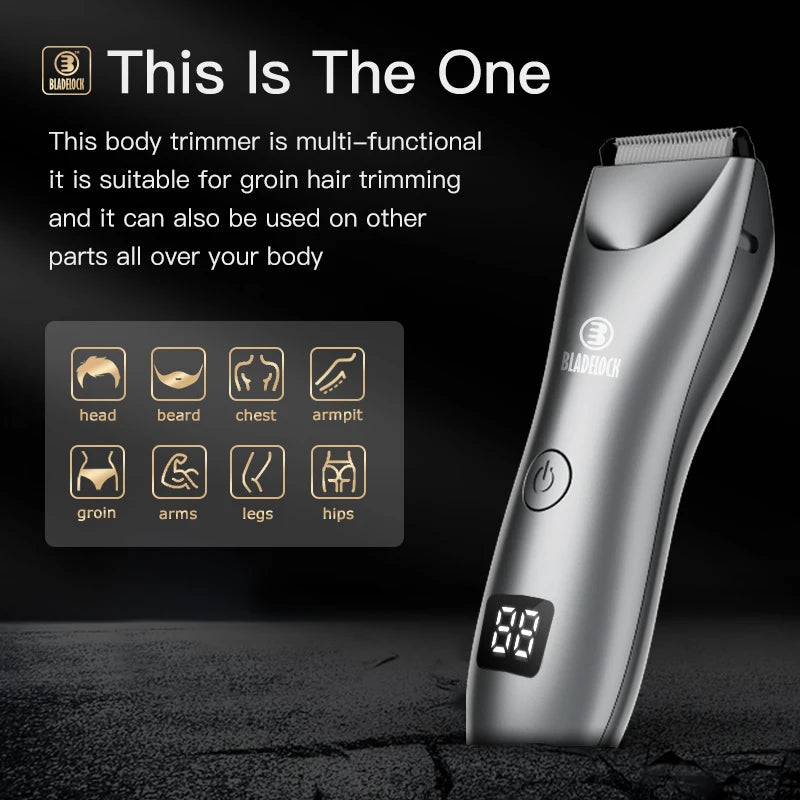 Mens Body Hair Trimmer for Men Balls Women Lady Shaver Hair Removal Bikini Trimmer Groin & Body Shaver Groomer Arm Beard Razor
