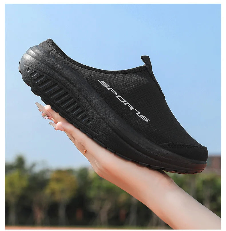 Men's and Women's Walking Shoes Lightweight and Comfortable Platform Wheels Slippers Cheap Breathable Casual Flat Shoes 2025