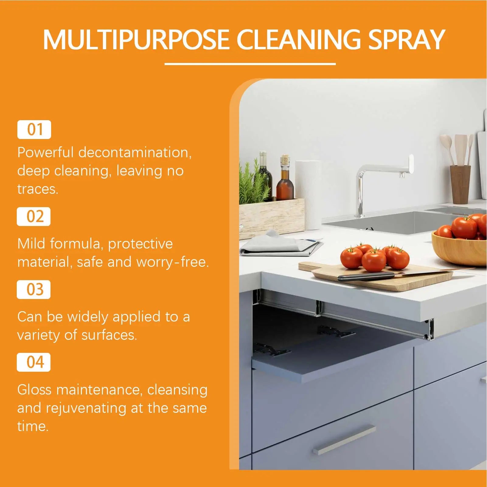 Multipurpose Cleaner Cream Powerful Decontamination Kitchen Paste Stain Remover Stain Polishing Cream for Kitchen Bathroom