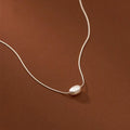 Minar Minimalist Single Freshwater Pearl Pendant Necklaces For Women Gold Plated Brass Snake Chain Choker Wholesale Jewelry