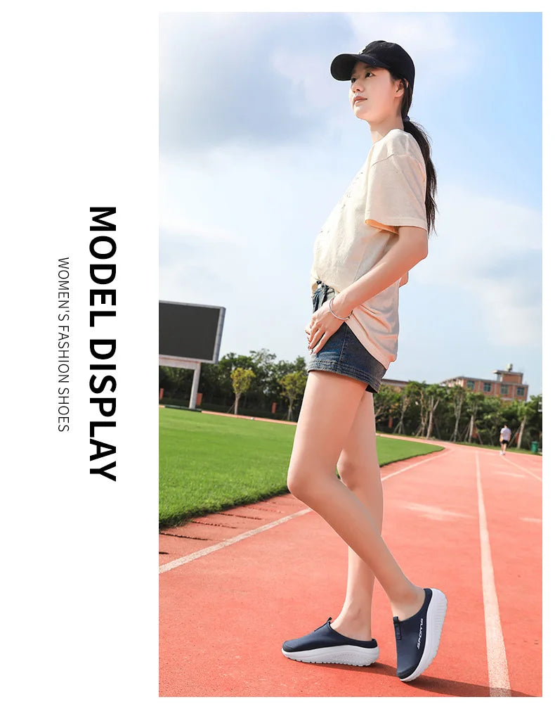 Men's and Women's Walking Shoes Lightweight and Comfortable Platform Wheels Slippers Cheap Breathable Casual Flat Shoes 2025